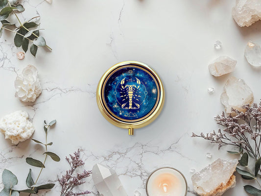 Scorpio Zodiac Solid Perfume: Clove, Orchid, Espresso, Leather