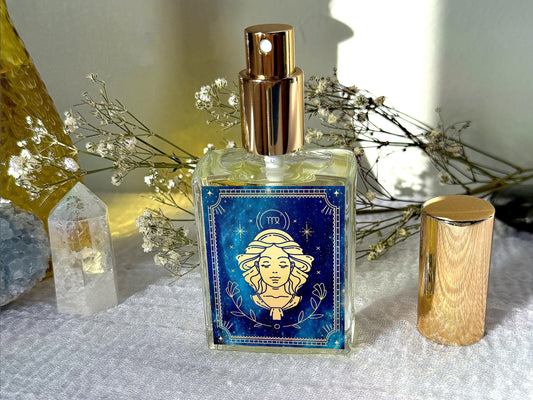 Virgo Zodiac Perfume Spray: Saffron, Honey & Sandalwood EDP