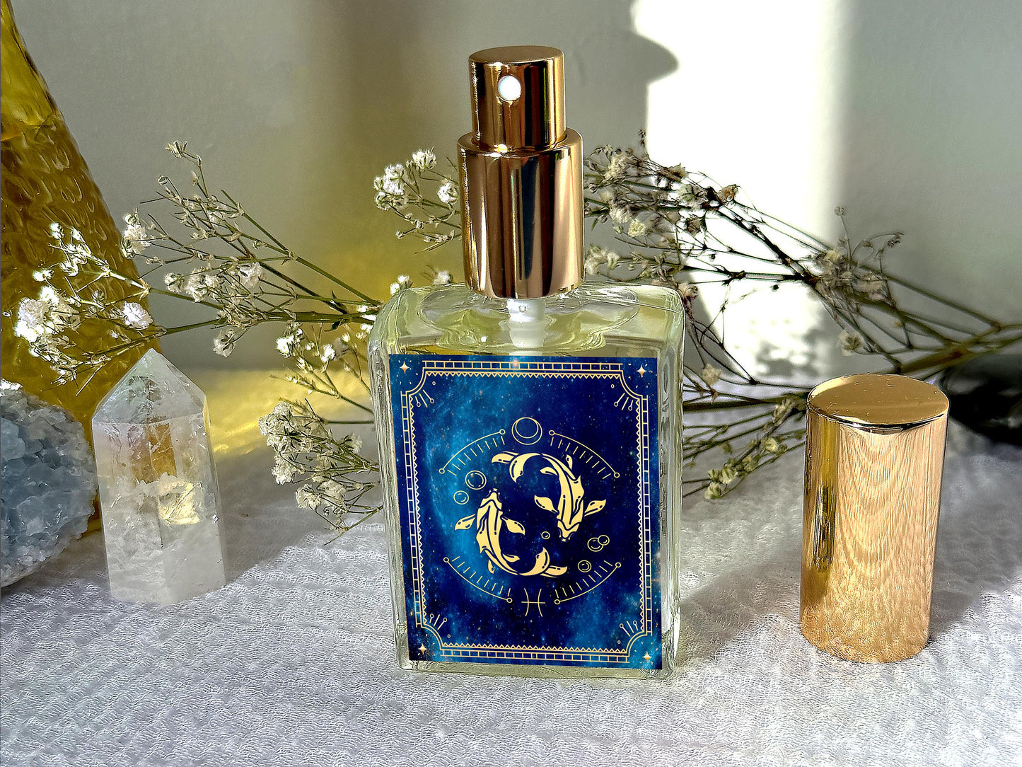 Pisces Zodiac Perfume Spray: White Ginger, Myrrh, Amber, Musk