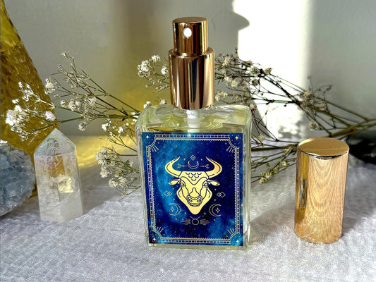 Taurus Zodiac Perfume Spray: Chypre Blend, Rose, Bergamot