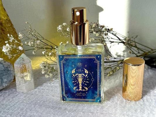 Scorpio Zodiac Perfume: Clove, Orchid, Leather, Espresso